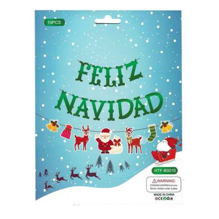 Banner Feliz navidad cartulina