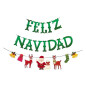 Banner Feliz navidad cartulina