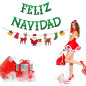 Banner Feliz navidad cartulina