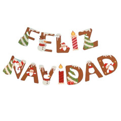 Banner Feliz Navidad cartulina