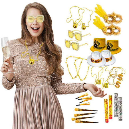 Cotillón año nuevo de 28 articulos