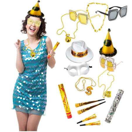 Cotillón noche vieja de 16 articulos