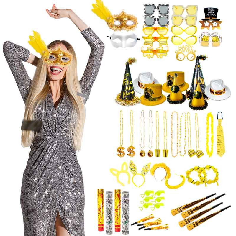 Cotillon Año Nuevo de 58 articulos (Mod C)