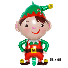 Juego de globos Elfo Navidad