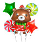 Juego de globos Oso Navidad Juego de globos Oso Navidad