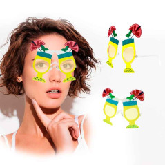 Lentes, gafas para cócteles tropicales (Pack 6 Uds)