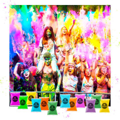 Carnavales , matrimonios, cumpleaños polvos de colores