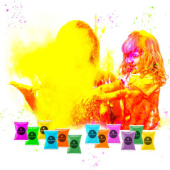 Carnavales , matrimonios, cumpleaños polvos de colores