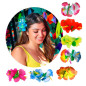 Gancho de pinzas  de flor de hibisco (pack de 3 uds)