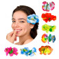 Gancho de pinzas  de flor de hibisco (pack de 3 uds)
