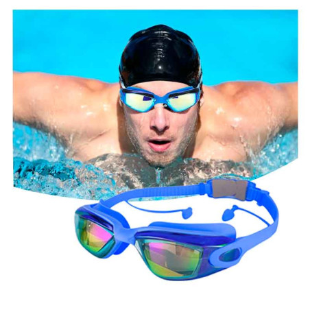 Lentes de natación protección UV antiempaño
