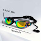 Lentes de natación UV antiempaño (estuche plata)