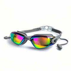 Lentes de natación UV antiempaño (estuche plata)