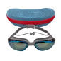 Lentes de natación UV antiempaño (estuche plata)