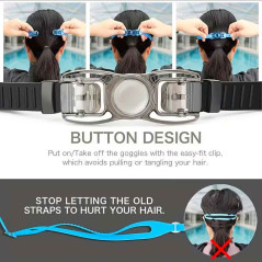 Lentes de natación protección UV antiempaño