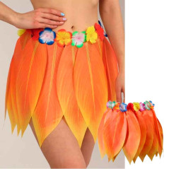 Falda de Hoja de Hula  AMARILLA y Set Hawaiano Luau