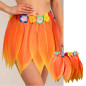 Falda de Hoja de Hula  AMARILLA y Set Hawaiano Luau