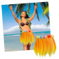 Falda de Hoja de Hula  AMARILLA y Set Hawaiano Luau