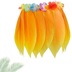 Falda de Hoja de Hula y Set de Hawaiano