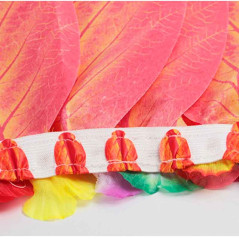 Falda de Hoja de Hula y Set de Hawaiano