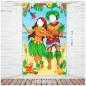 Banner de puerta para pareja luau