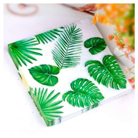 80 Servilletas, temática hawaiana