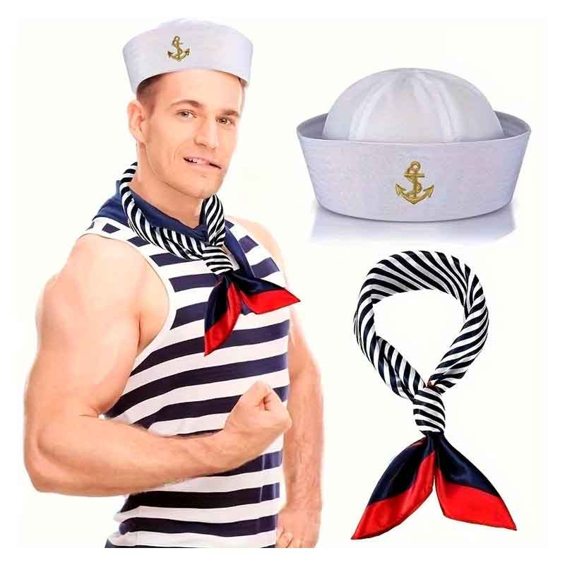 Sombrero redondo de Marinero más Bufanda (Pack 2 uds) Sombrero redondo de Marinero más Bufanda (Pack 2 uds)