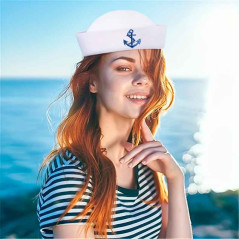 Sombrero redondo mas Bufanda  de marinero