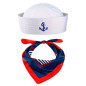 Sombrero redondo de Marinero más Bufanda (Pack 2 uds) Sombrero redondo de Marinero más Bufanda (Pack 2 uds)