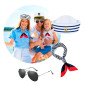 Boina - Lentes- Bufanda de Marinero (Pack x 3 uds) Boina - Lentes- Bufanda de Marinero (Pack x 3 uds)