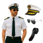 Sombrero marinero - Lentes- corbata  (Pack x 3 uds)