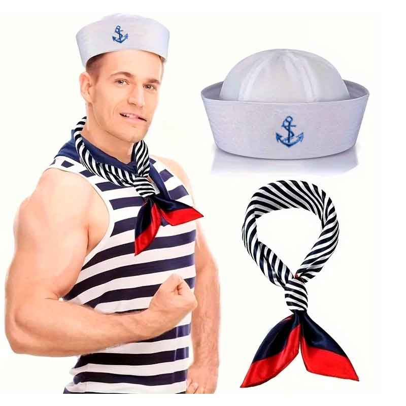 Sombrero redondo de Marinero más Bufanda (Pack 2 uds)