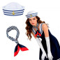 Boina rayas de Marinero más Bufanda (Pack 2 uds)