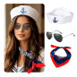 Boina - Lentes- Bufanda de Marinero (Pack x 3 uds)