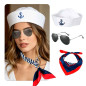 Boina - Lentes- Bufanda de Marinero (Pack x 3 uds)