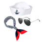 Boina - Lentes- Bufanda de Marinero (Pack x 3 uds)