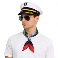 Sombrero marinero - Lentes- bufanda