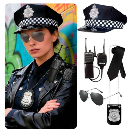Accesorios policia (5 uds)