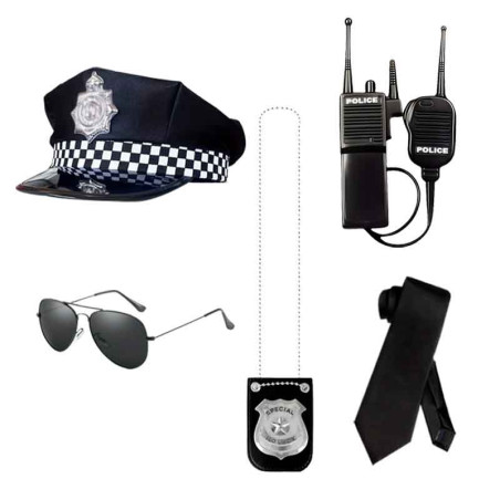 Accesorios policia (5 uds)