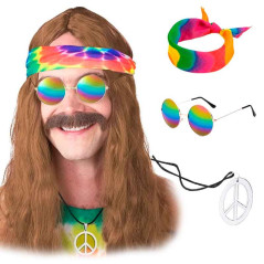 Accesorios Hippie Hombre (conjunto de 3 artículos)