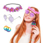 Accesorios Hippie hombre y Mujer  (pack 6 uds)