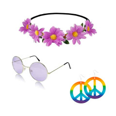 Accesorios Hippie Hombre y Mujer (conjunto de 6 artículos)