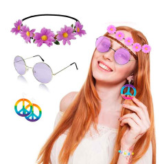 Accesorios Hippie Hombre y Mujer (conjunto de 6 artículos)