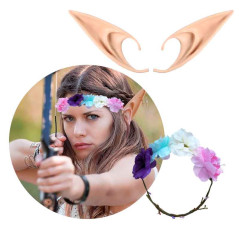 Orejas Elfa + Diadema flores (pack 2uds)