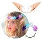 Orejas Elfa + Diadema flores (pack 2uds)