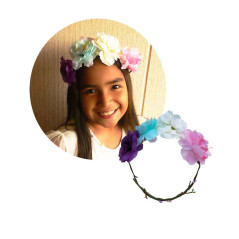 Orejas Elfa + Diadema flores (pack 2uds)