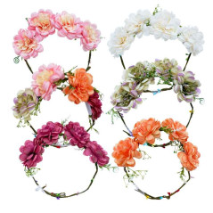 Orejas Elfa + Diadema flores (pack 2uds)