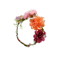 Orejas Elfa + Diadema flores (pack 2uds)