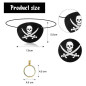 Juego de 3 accesorios para disfraz de capitán pirata