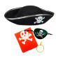 Juego de 4 accesorios para disfraz pirata